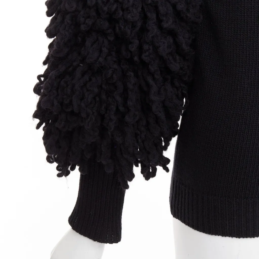 Valentino Black Wool Knitwear Black Wool Very good - Back View