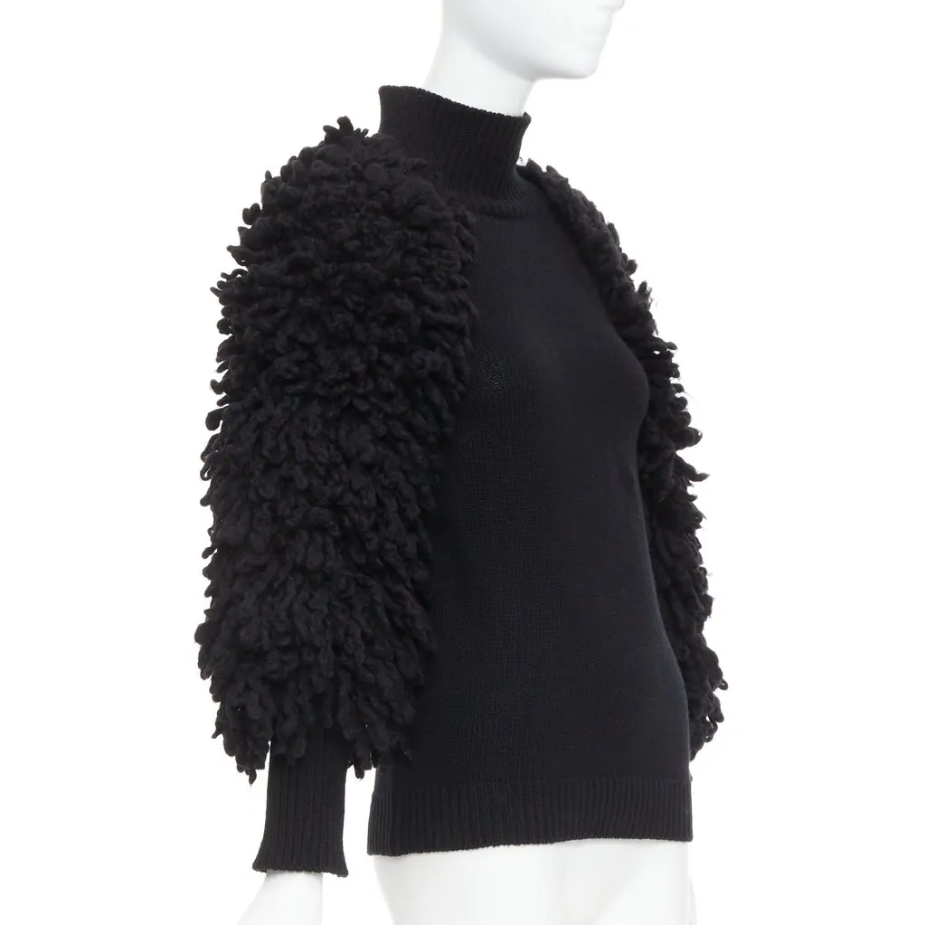 Valentino Black Wool Knitwear Black Wool Very good - Inside View