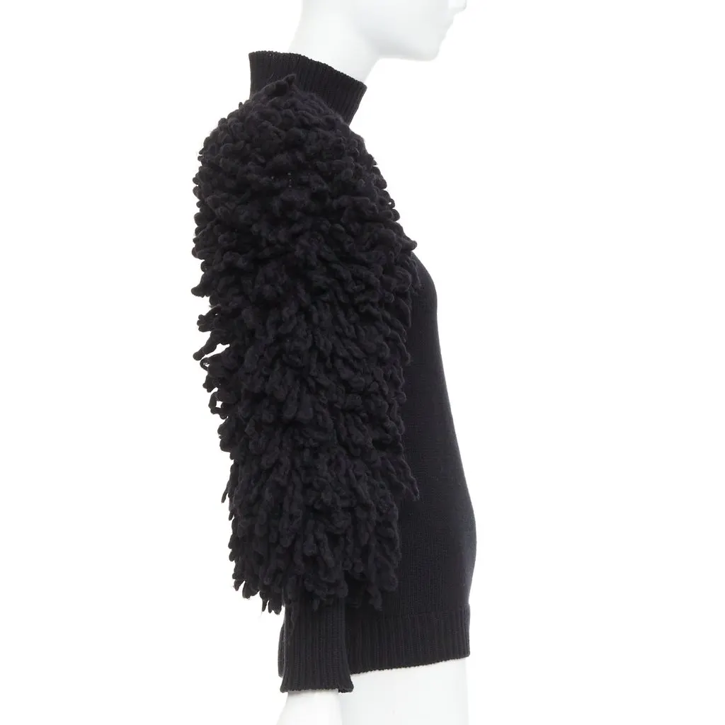 Valentino Black Wool Knitwear Black Wool Very good - Model View