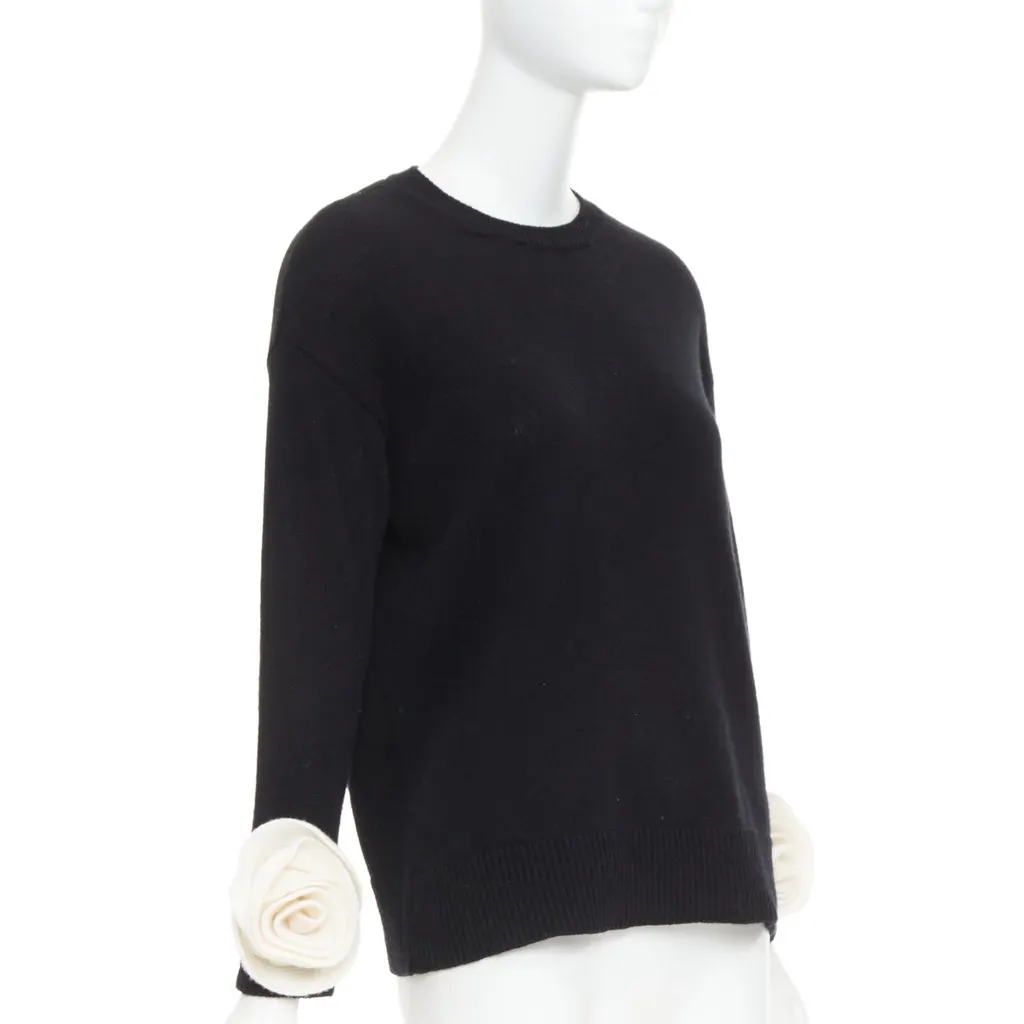 Valentino Black Wool Knitwear Black Wool Very good - Inside View