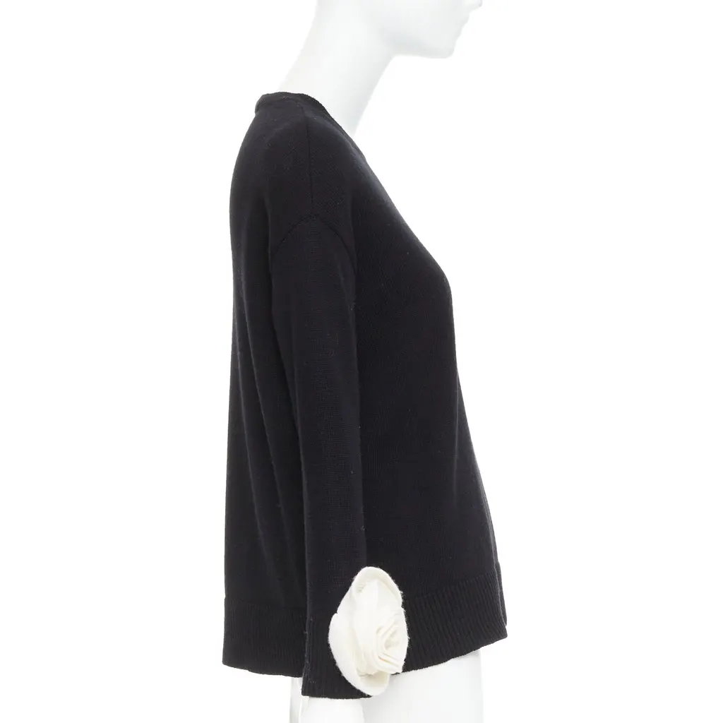Valentino Black Wool Knitwear Black Wool Very good - Model View