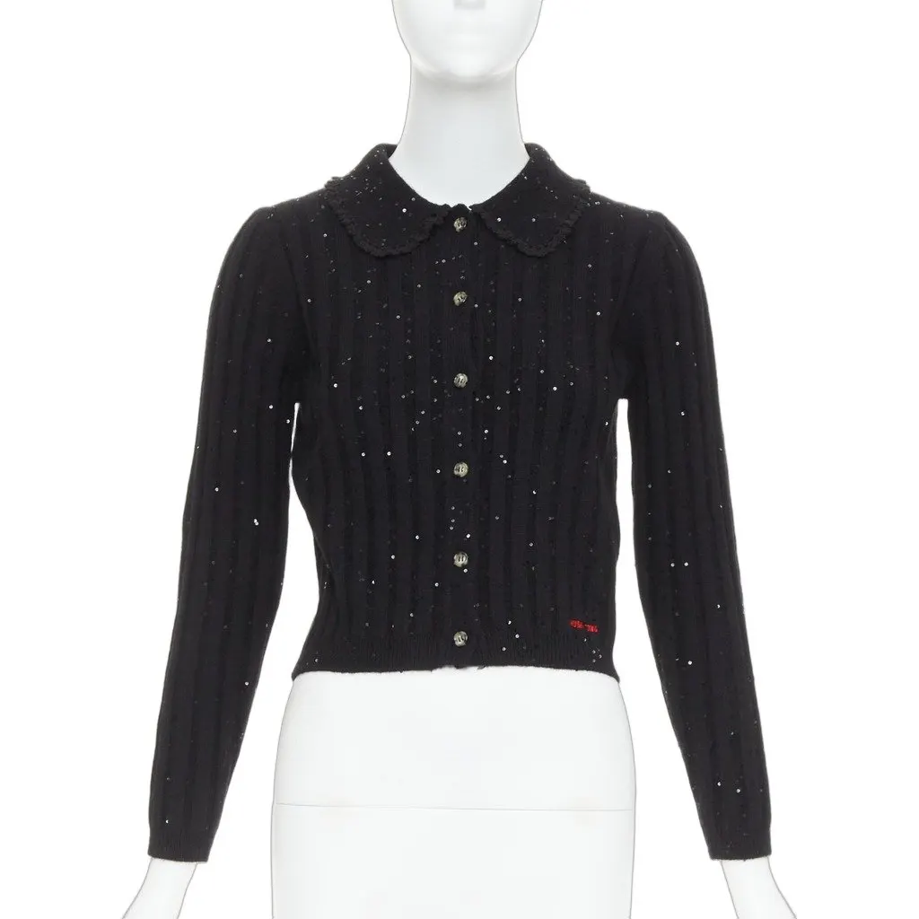 Shushu Tong Black Wool Knitwear Black Wool Very good - Front View