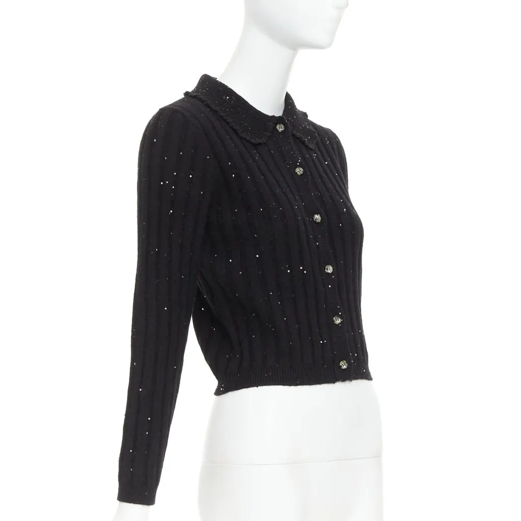 Shushu Tong Black Wool Knitwear Black Wool Very good - Model View