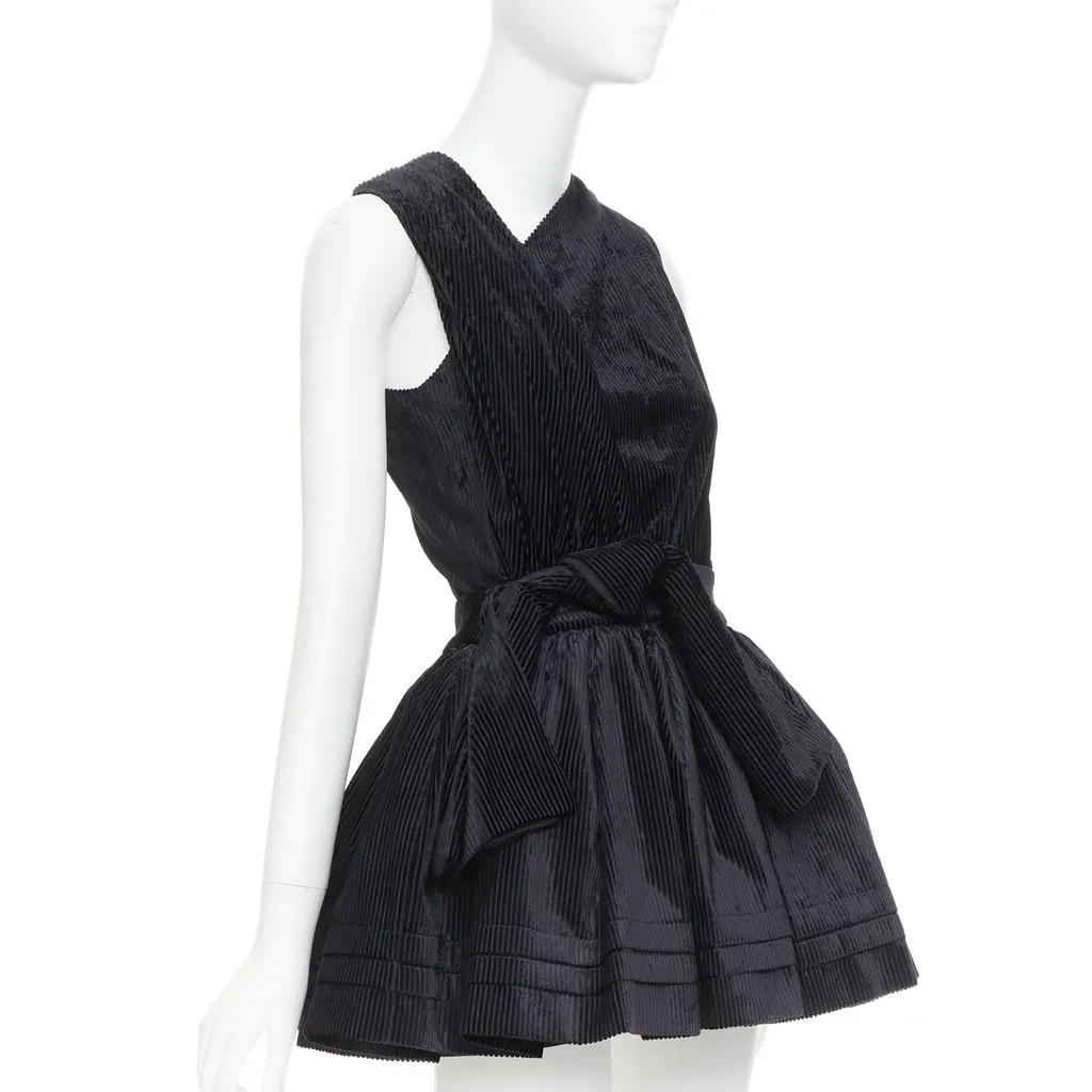 Shushu Tong Tuck Edge Sloping Black Polyester Very good - Inside View