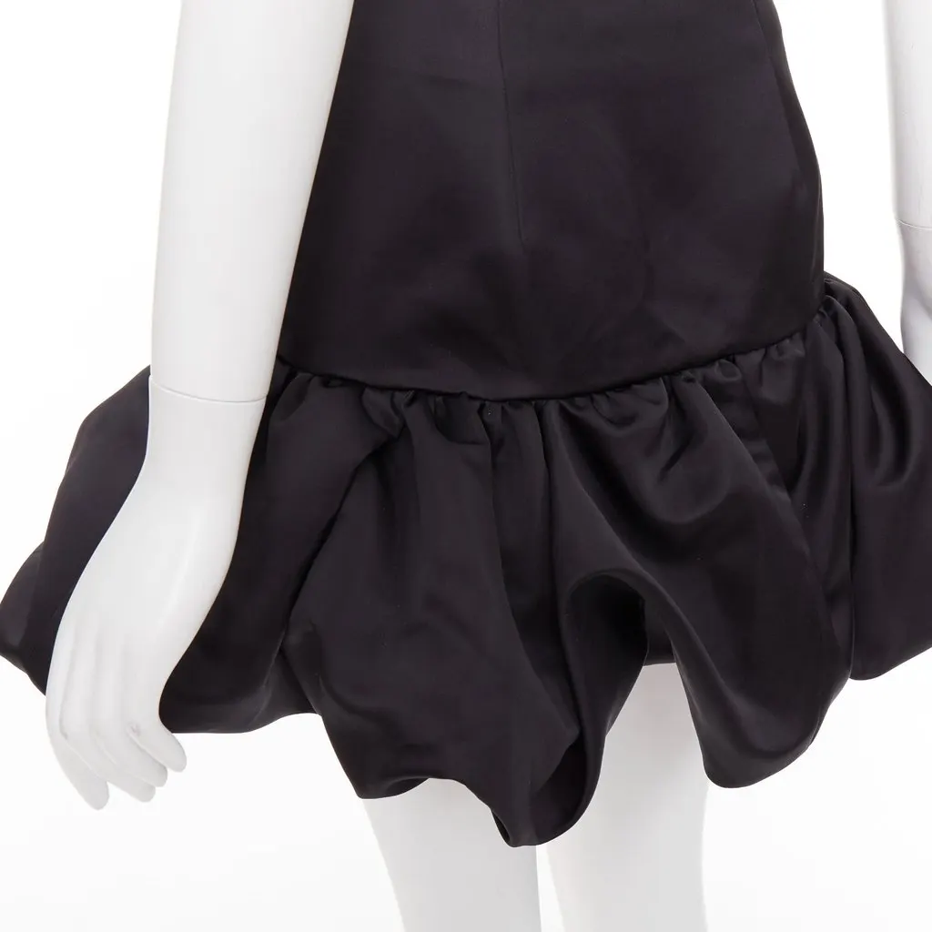 Area Black Silk Skirt Black Silk Very good - Back View