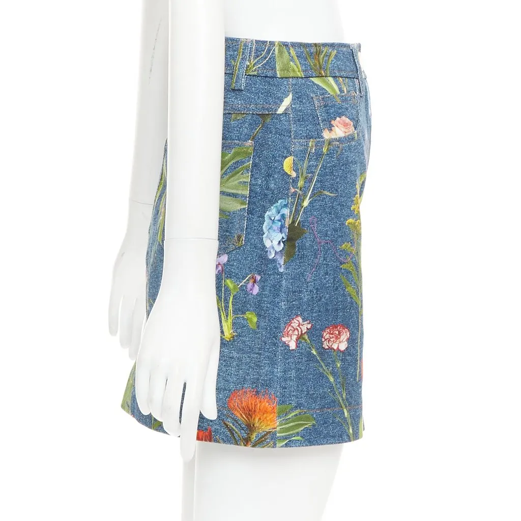 Moschino Blue Denim Skirt Blue Denim Very good - Inside View