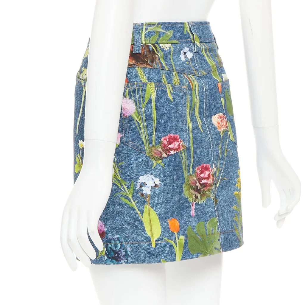 Moschino Blue Denim Skirt Blue Denim Very good - Box View