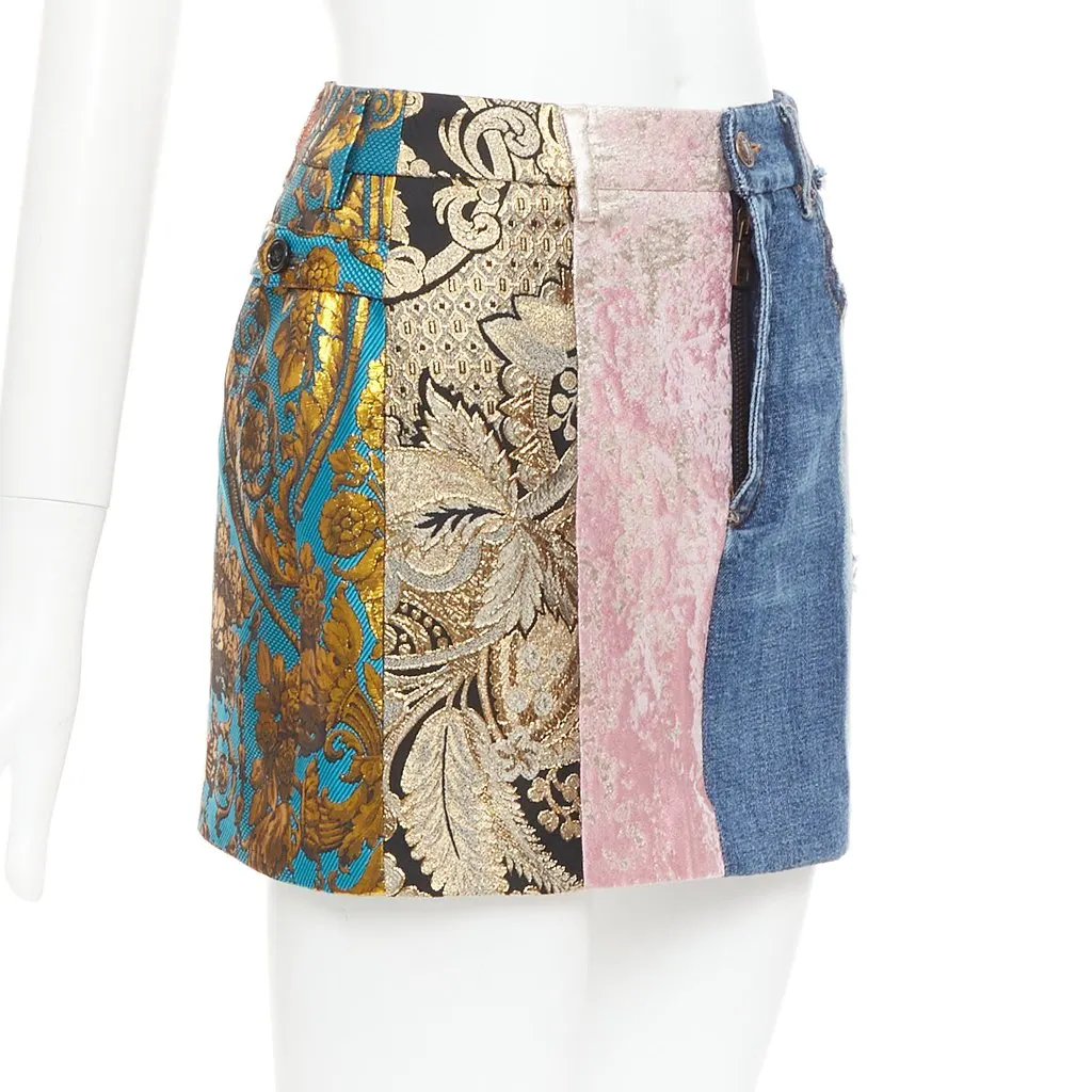 Dolce & Gabbana Minirock Blue Denim Very good - Back View