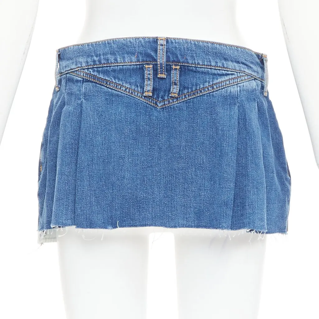 Dodo Bar Or Blue Denim Skirt Blue Denim Very good - Model View