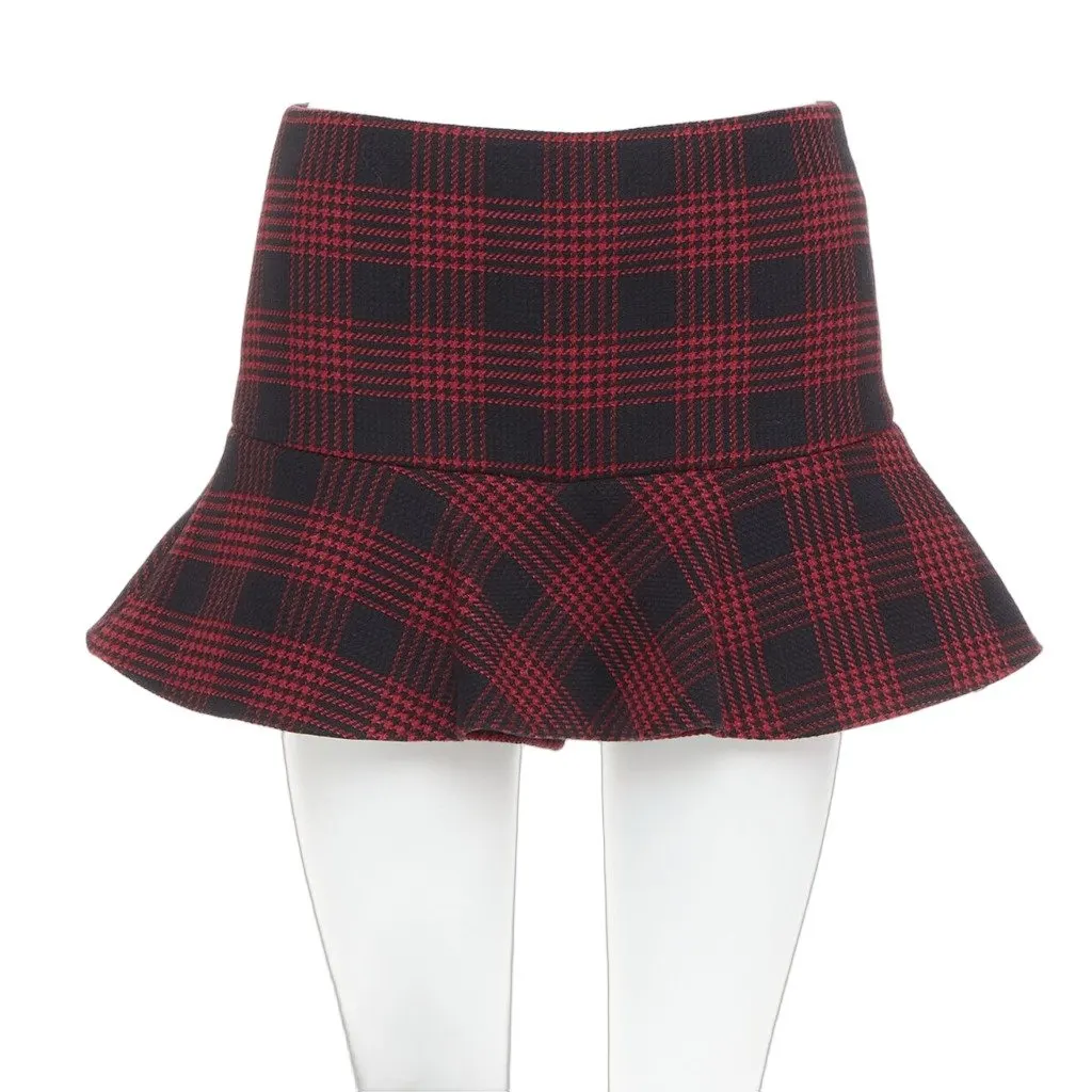 Red Valentino Black Cotton Skirt Black Cotton Very good - Front View