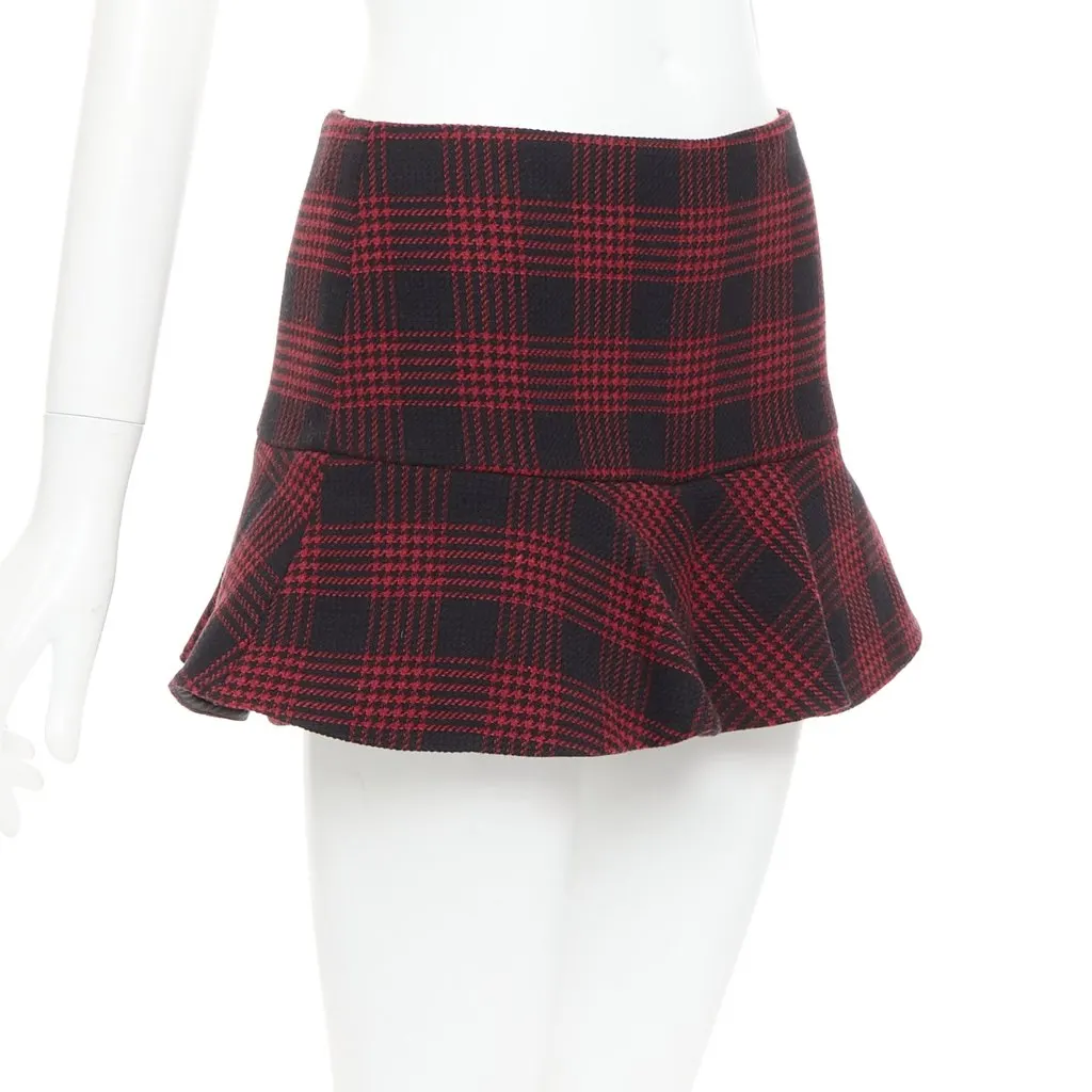 Red Valentino Black Cotton Skirt Black Cotton Very good - Inside View