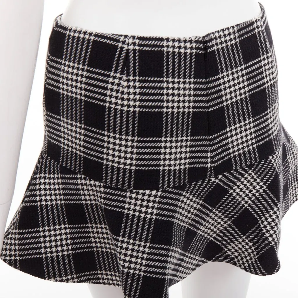 Red Valentino Black Cotton Skirt Black Cotton Very good - Back View