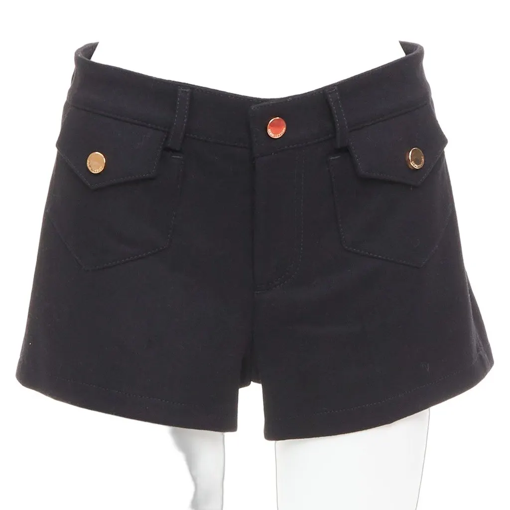 Red Valentino Black Wool Skirt Black Wool Very good - Front View