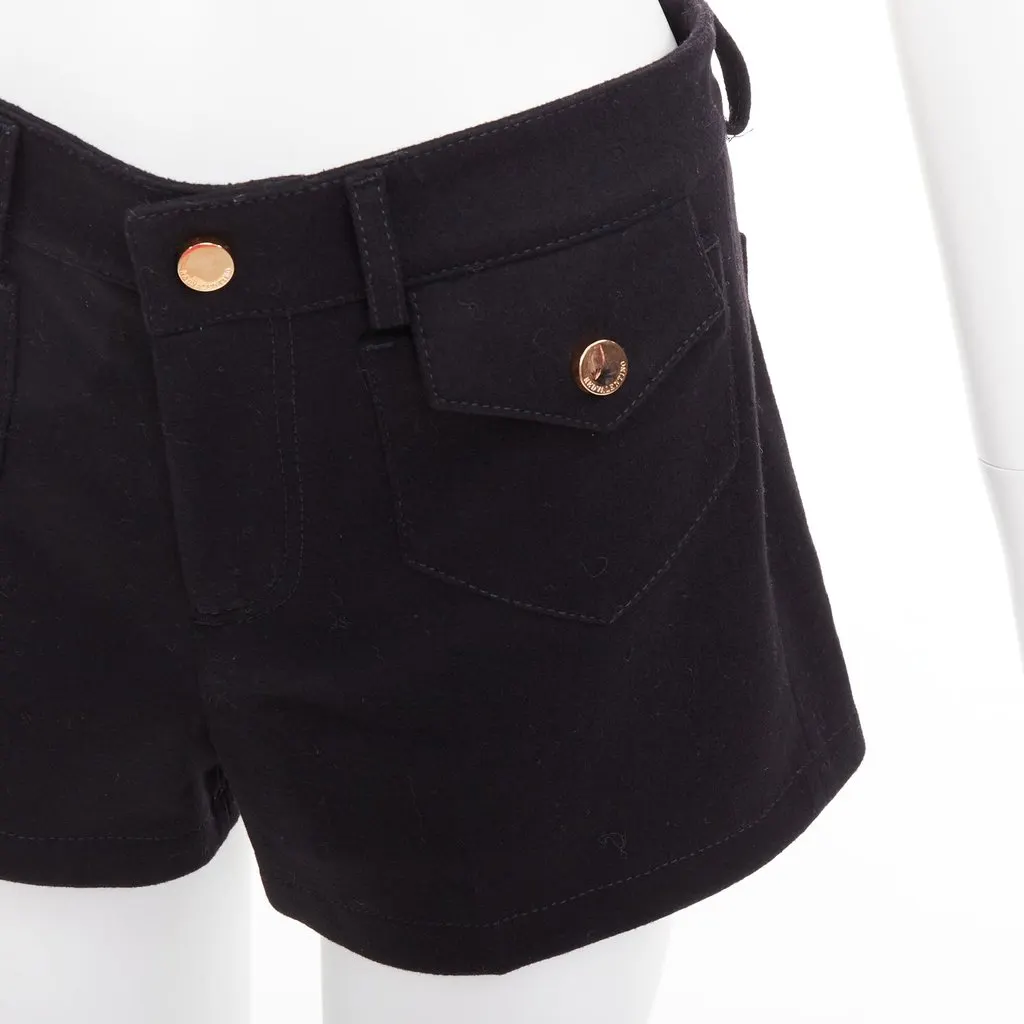 Red Valentino Black Wool Skirt Black Wool Very good - Back View