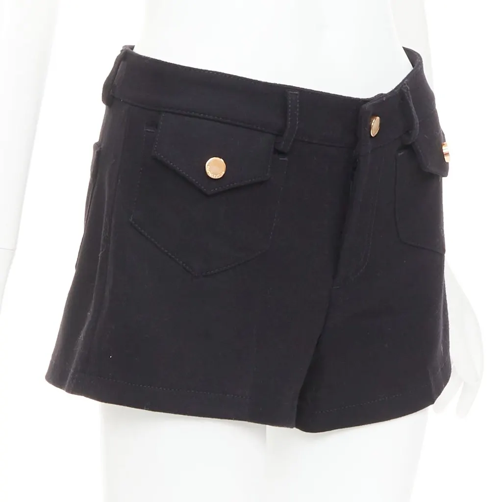 Red Valentino Black Wool Skirt Black Wool Very good - Inside View