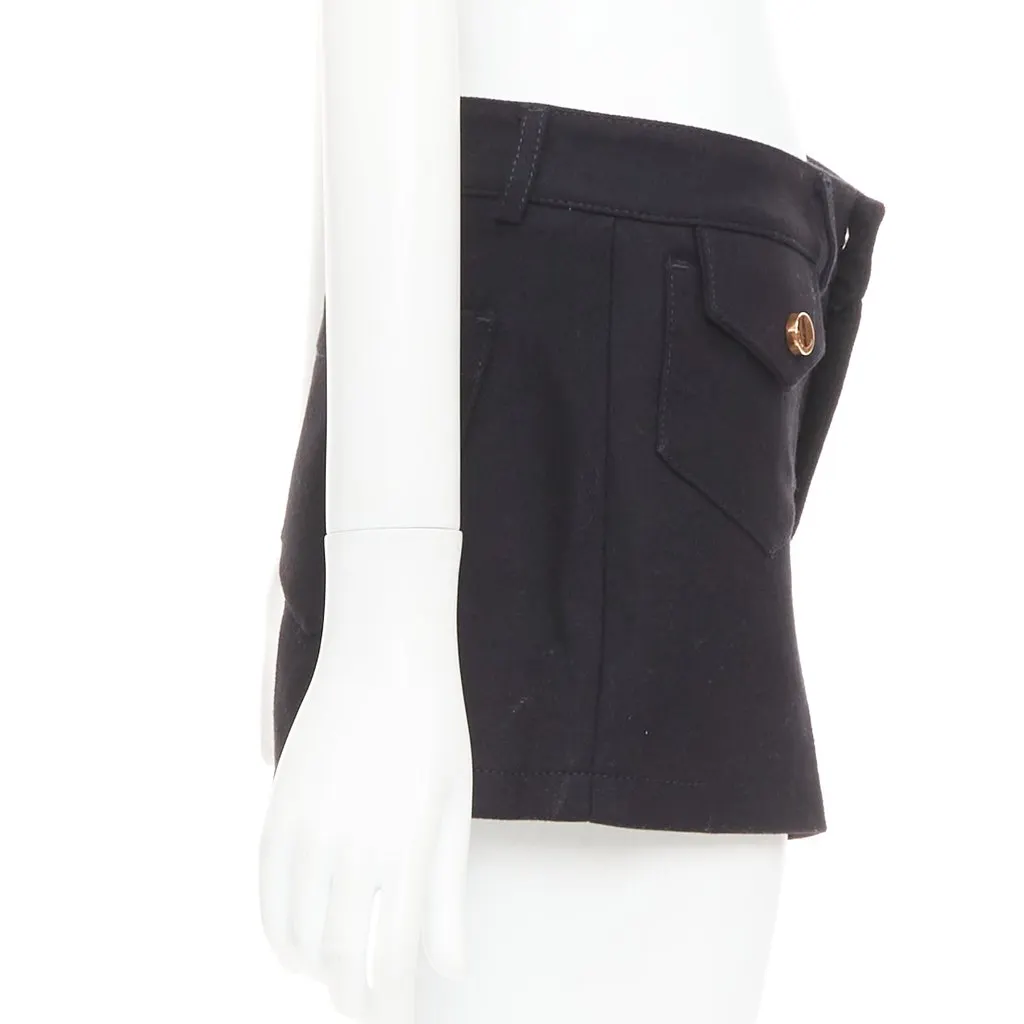 Red Valentino Black Wool Skirt Black Wool Very good - Model View