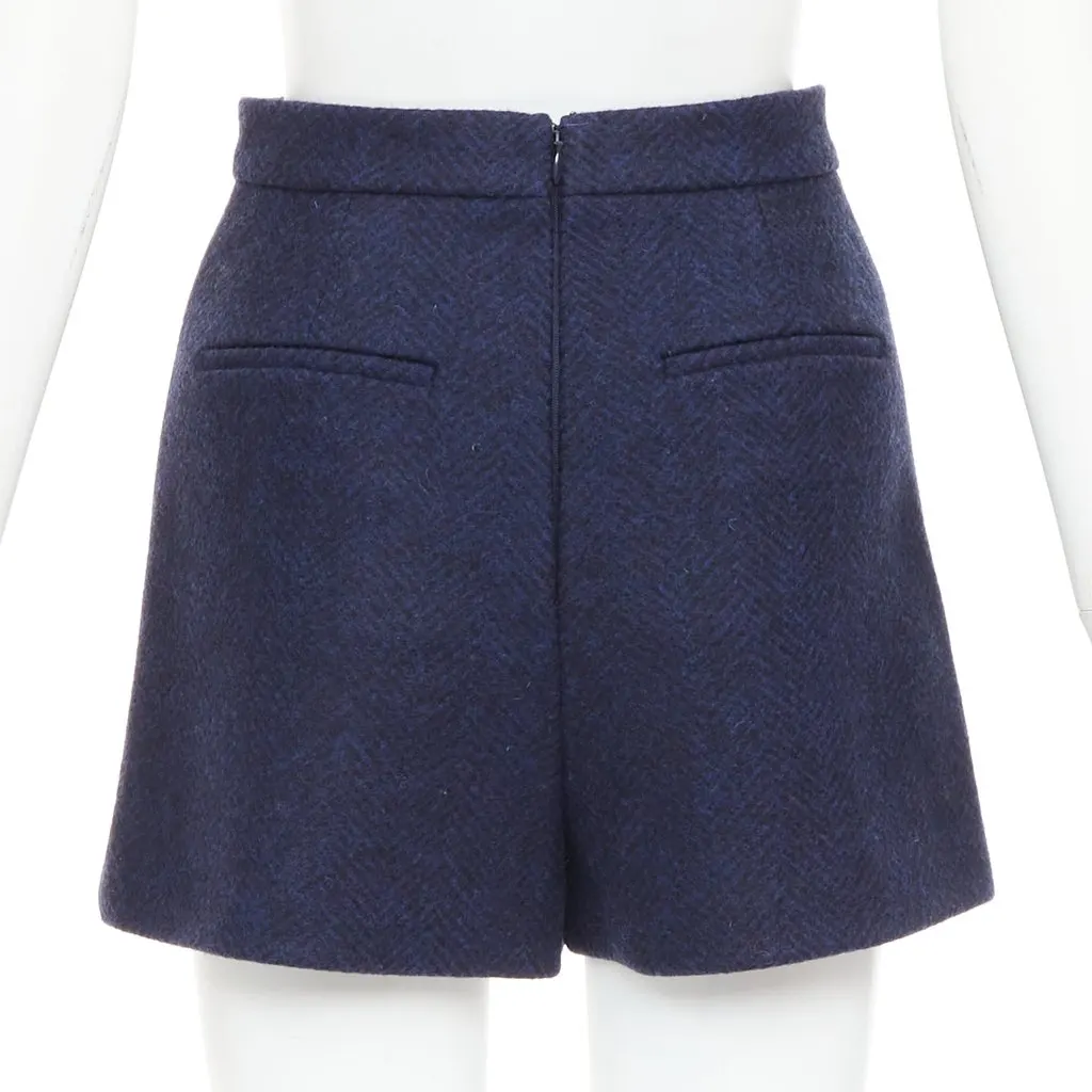 Red Valentino Navy Wool Skirt Navy Wool Very good - Box View