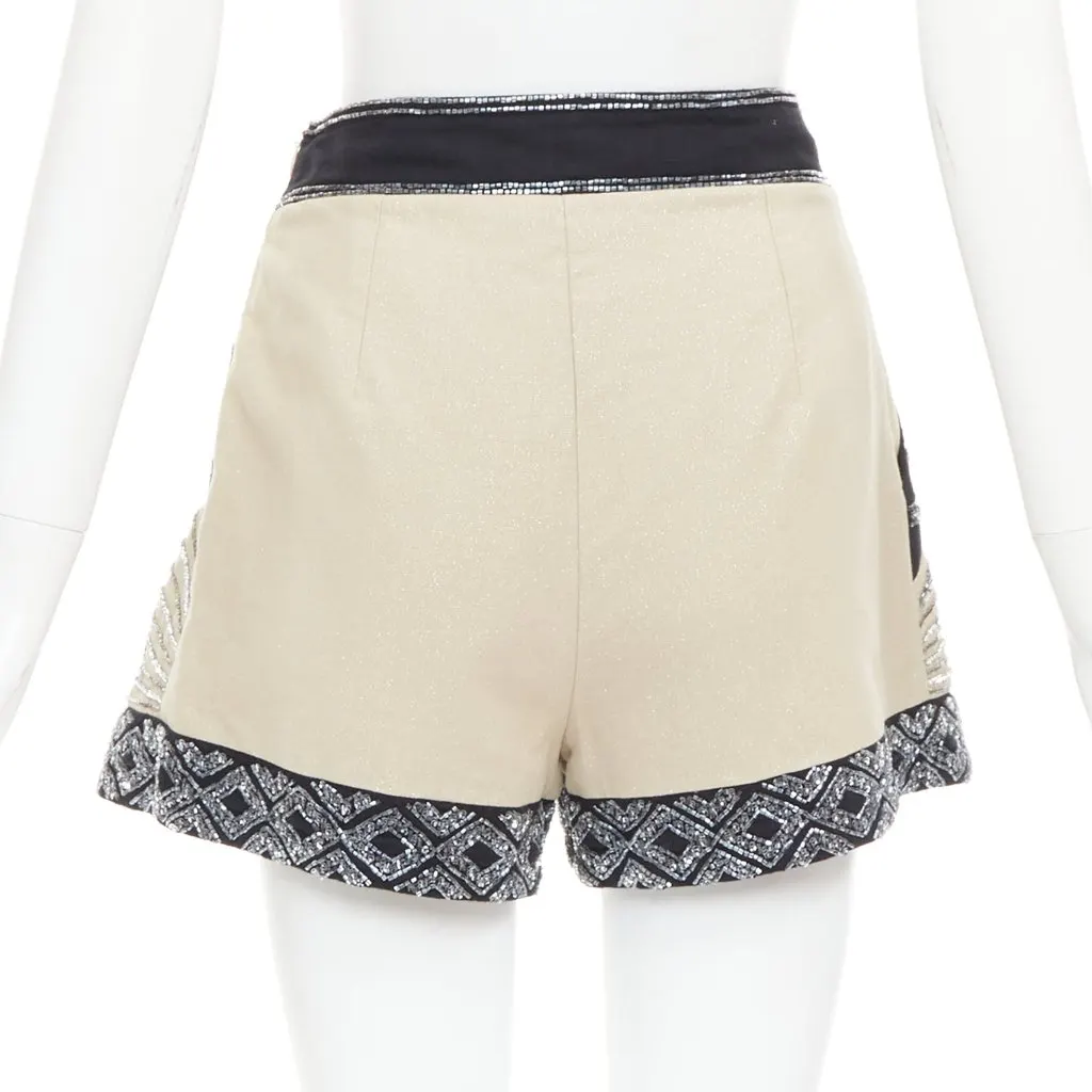 Unsigned Beige Linen Skirt Beige Linen Very good - Box View