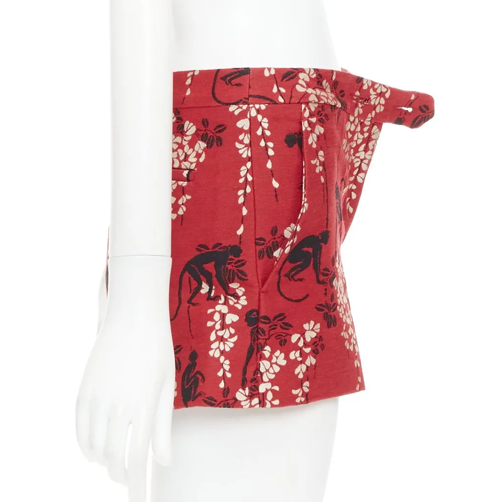 Red Valentino Red Cotton Skirt Red Cotton Very good - Model View