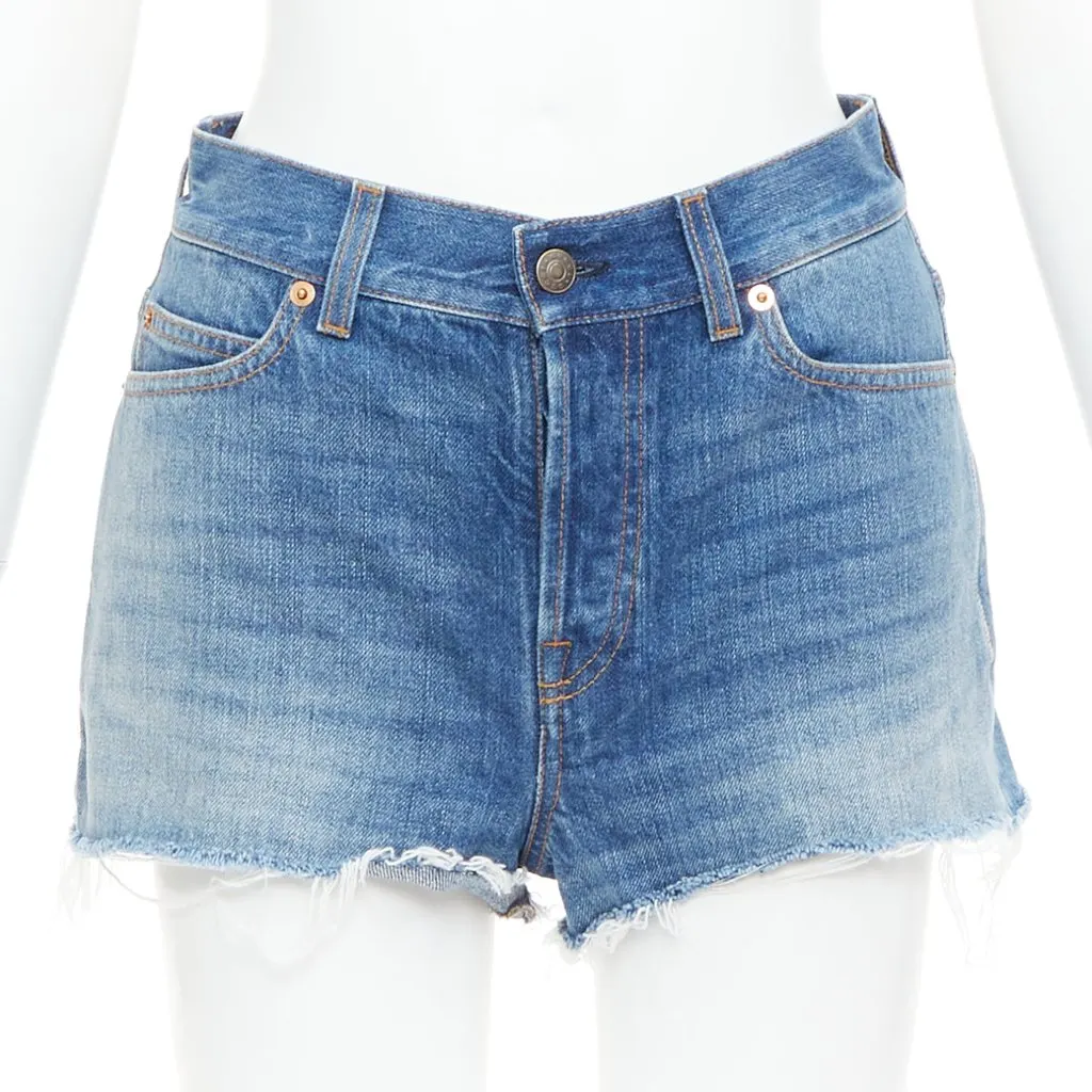 Gucci Blue Denim Skirt Blue Denim Very good - Front View