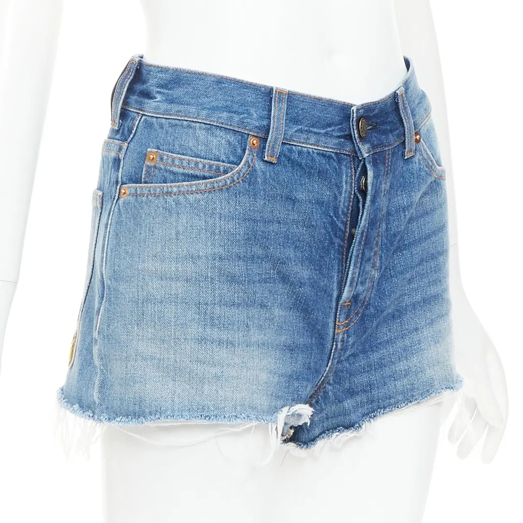 Gucci Blue Denim Skirt Blue Denim Very good - Inside View