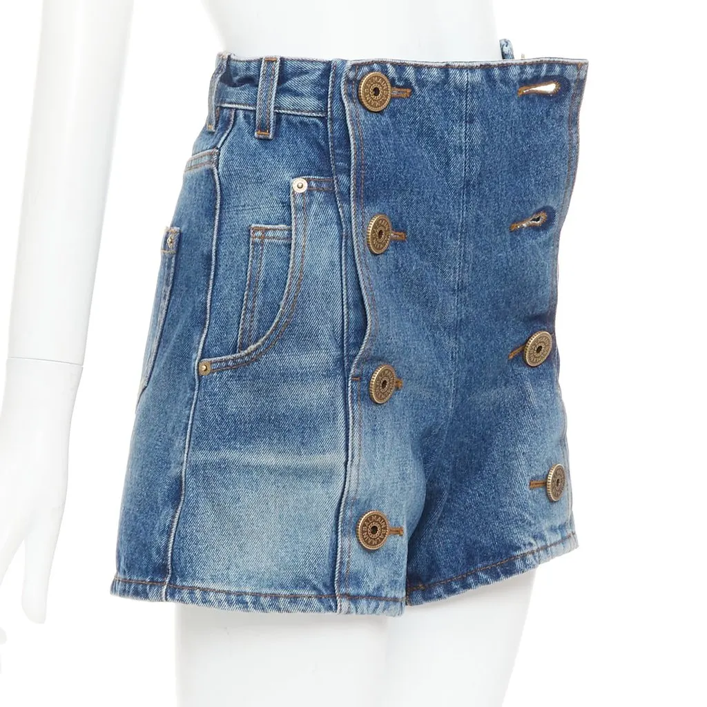 Balmain Blue Denim Skirt Blue Denim Very good - Inside View