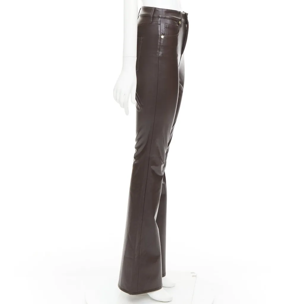 Veronica Beard Beverley Skinny Flare High Rise Brown Very good - Model View