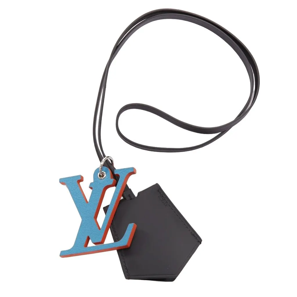 Louis Vuitton Blue Travel Blue Leather Very good - Front View