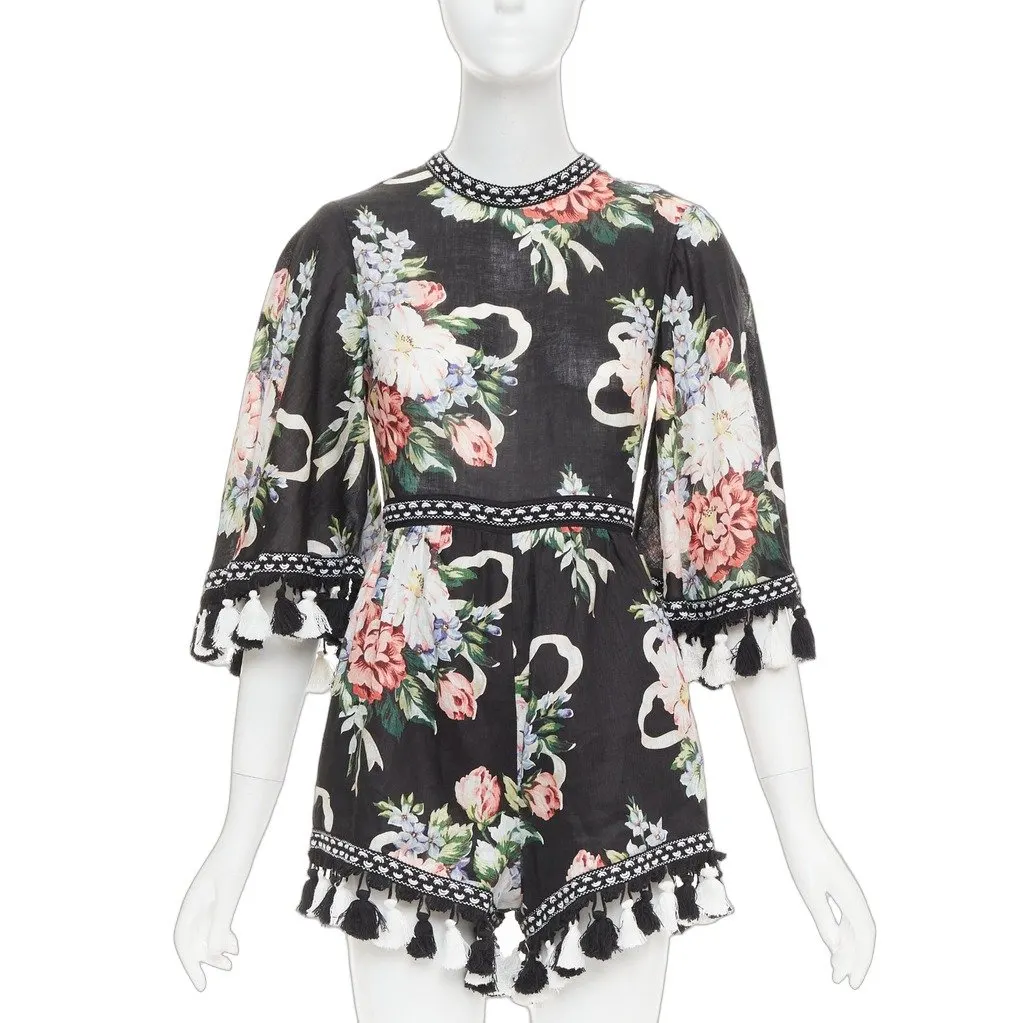 Alice McCall Magic Moment Black Linen Very good - Front View