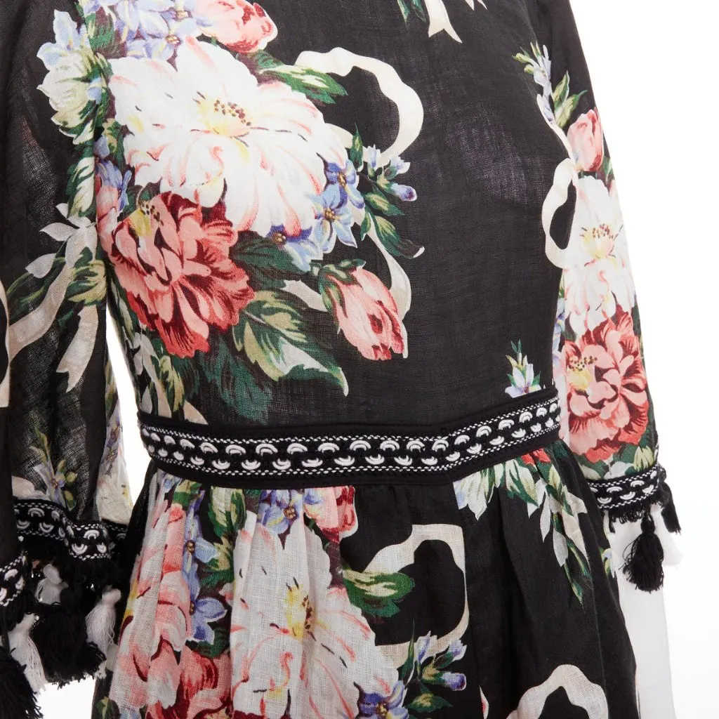 Alice McCall Magic Moment Black Linen Very good - Back View
