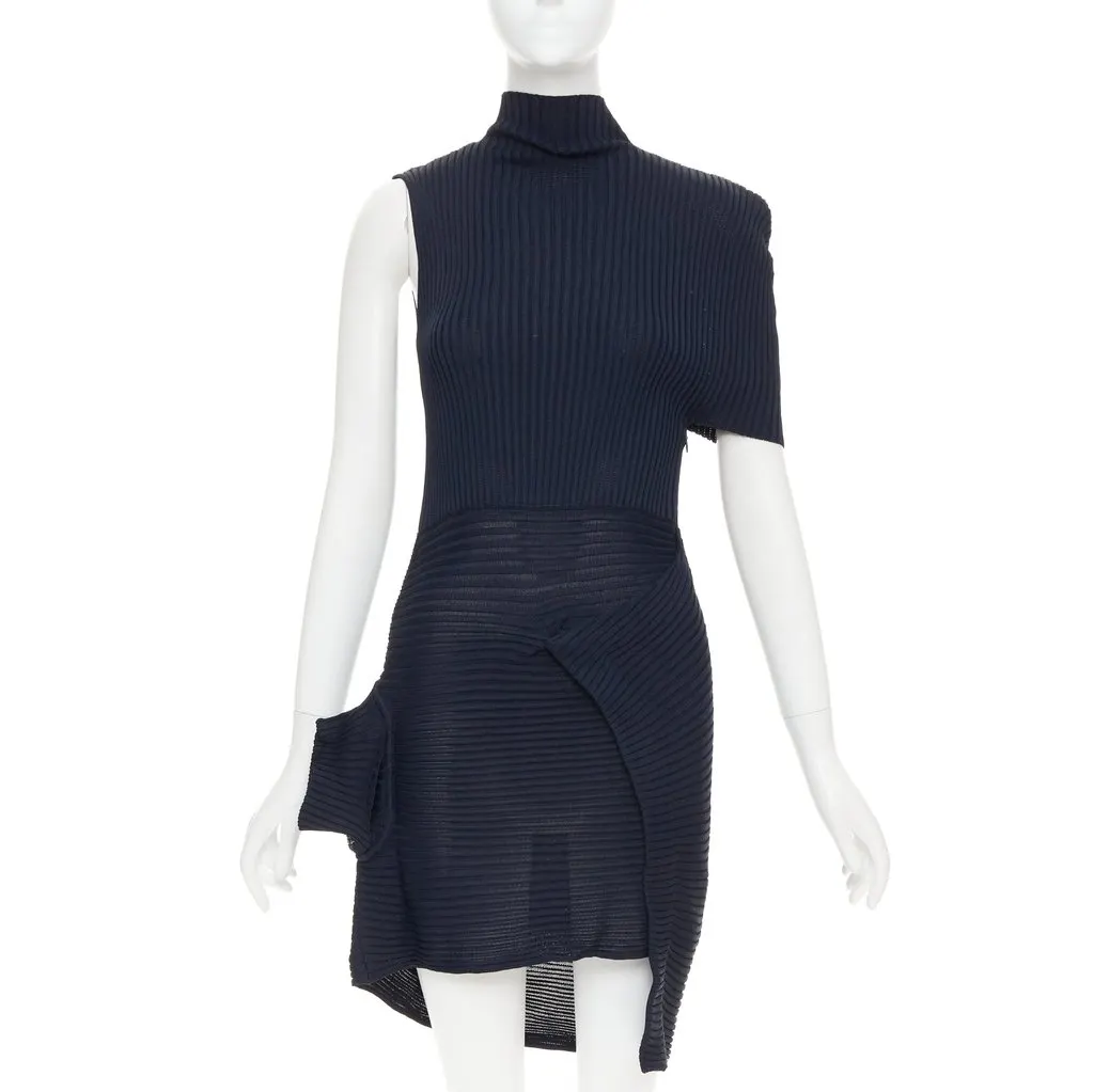 JW ANDERSON Navy Viscose Dress Navy Viscose Very good - Front View