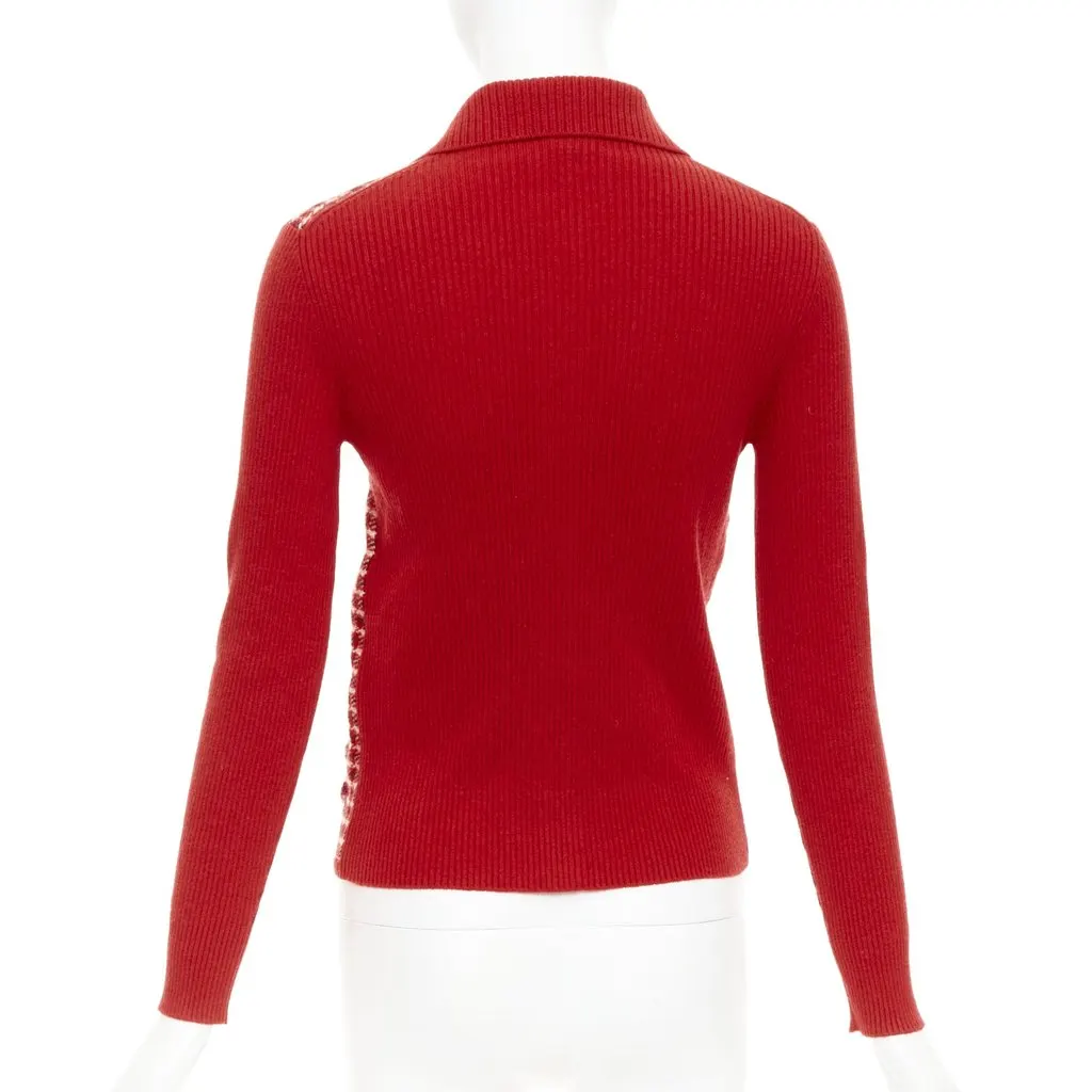 Chanel Red Cashmere Knitwear Red Cashmere Very good - Box View