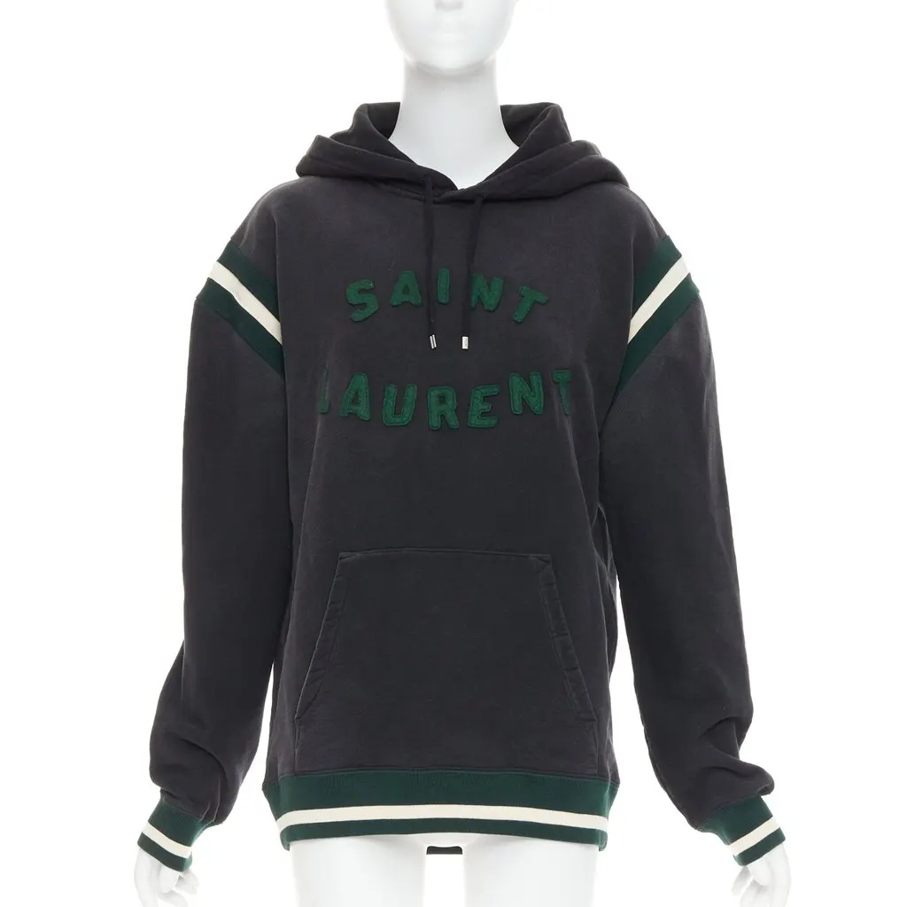 Saint Laurent Green Cotton Knitwear Green Cotton Very good - Front View