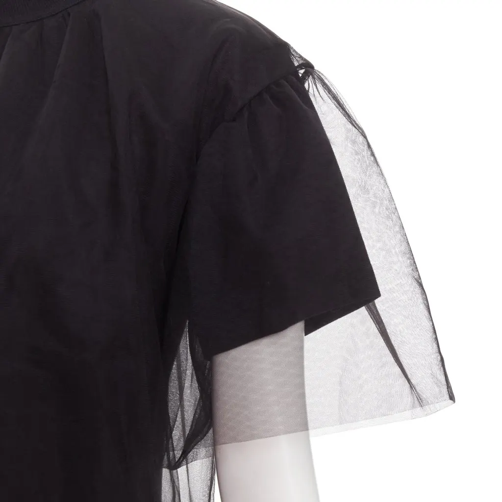 Shushu Tong Tulle T-shirt Black Cotton Very good - Back View