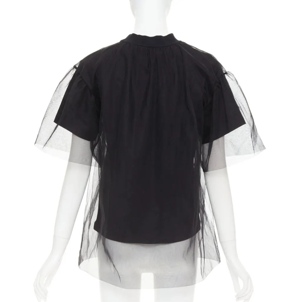 Shushu Tong Tulle T-shirt Black Cotton Very good - Box View