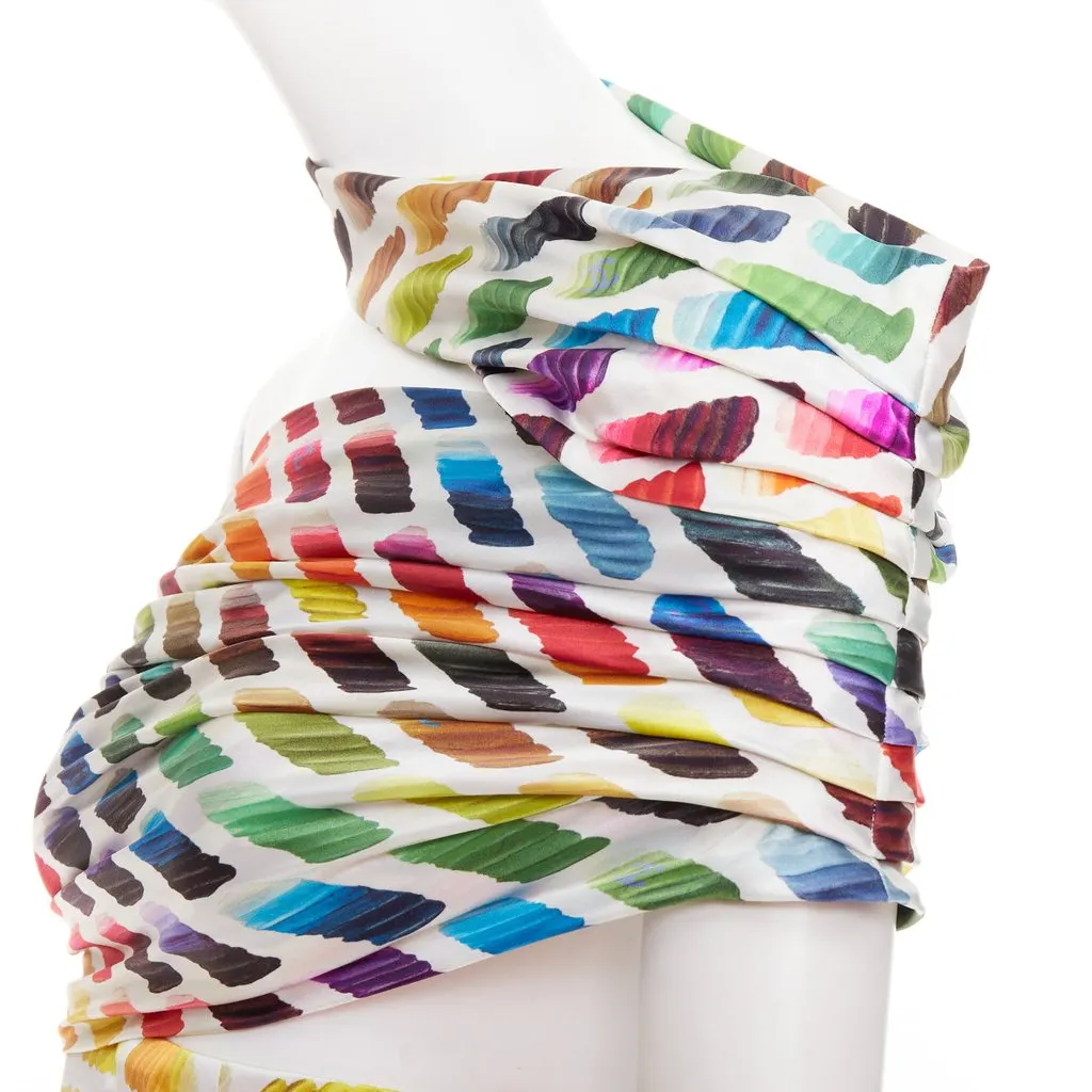Chanel MultiColor Silk Dress MultiColor Silk Very good - Back View