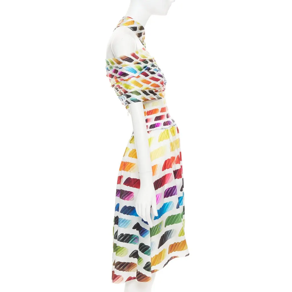 Chanel MultiColor Silk Dress MultiColor Silk Very good - Model View