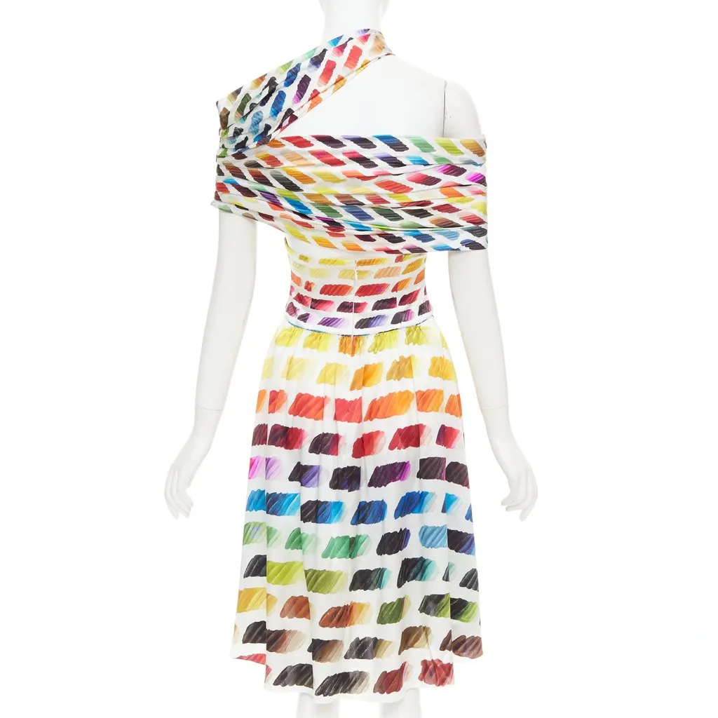 Chanel MultiColor Silk Dress MultiColor Silk Very good - Box View