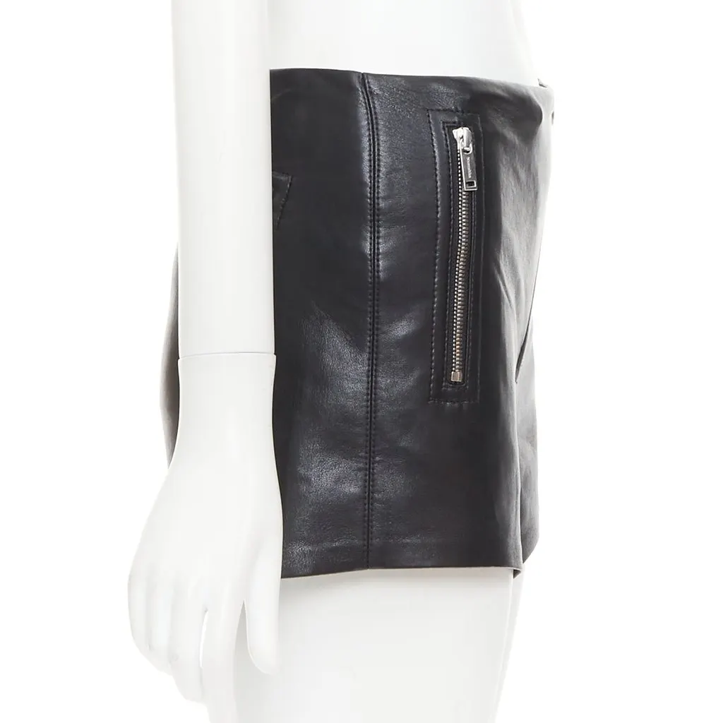 Nanushka Black Polyester Shorts Black Polyester Very good - Model View