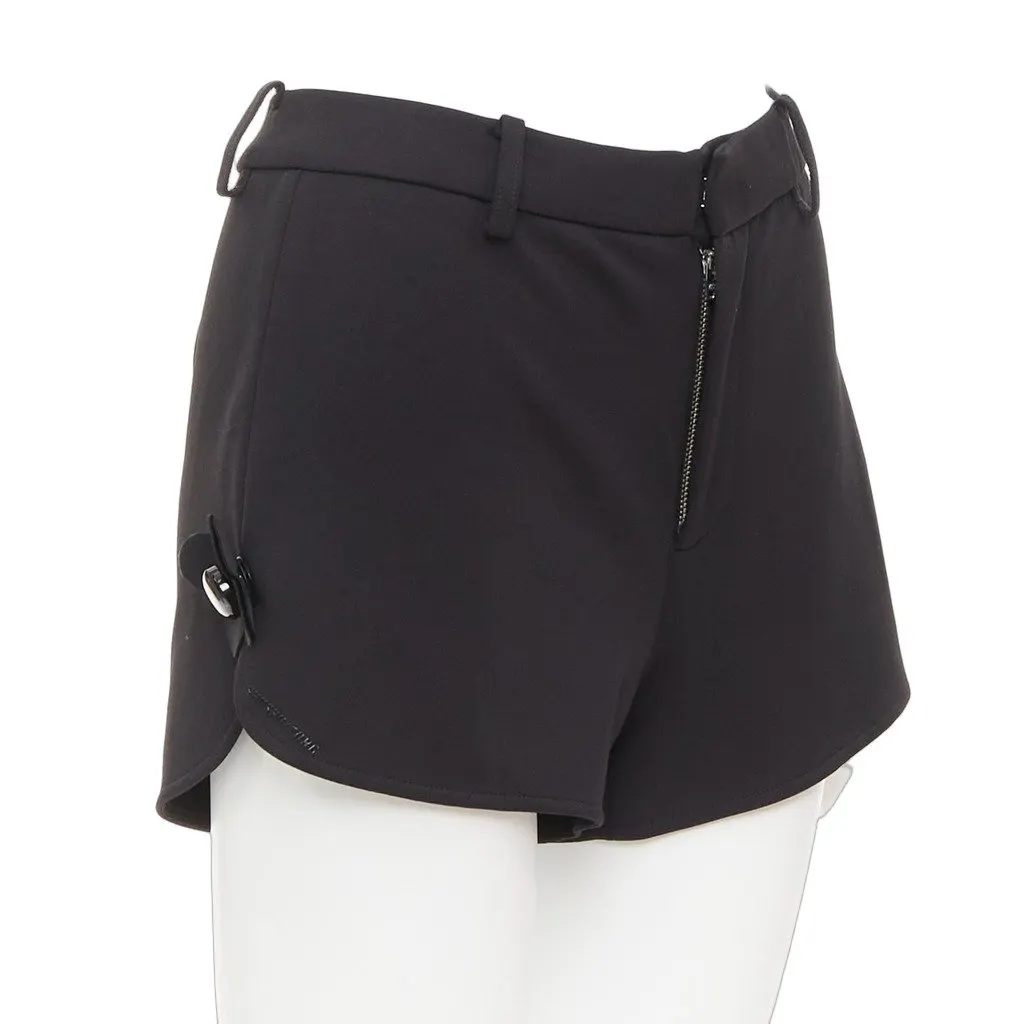 Shushu Tong Slit Shorts Black Polyester Very good - Front View