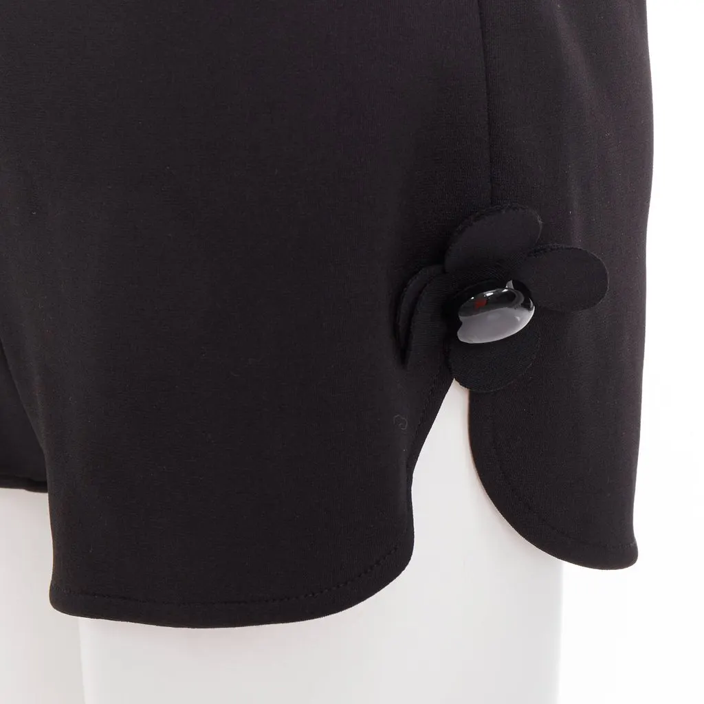 Shushu Tong Slit Shorts Black Polyester Very good - Back View