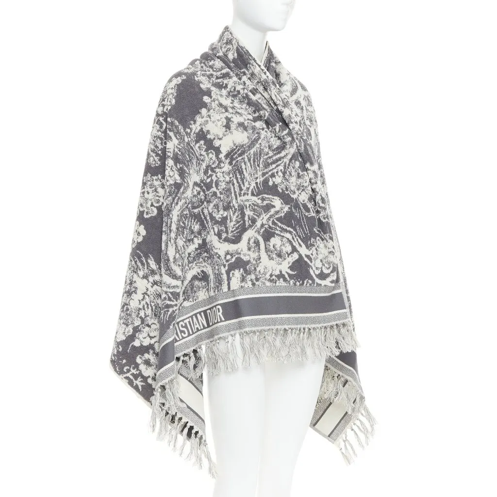 Dior Ecru Cotton Scarf Beige Cotton Very good - Inside View