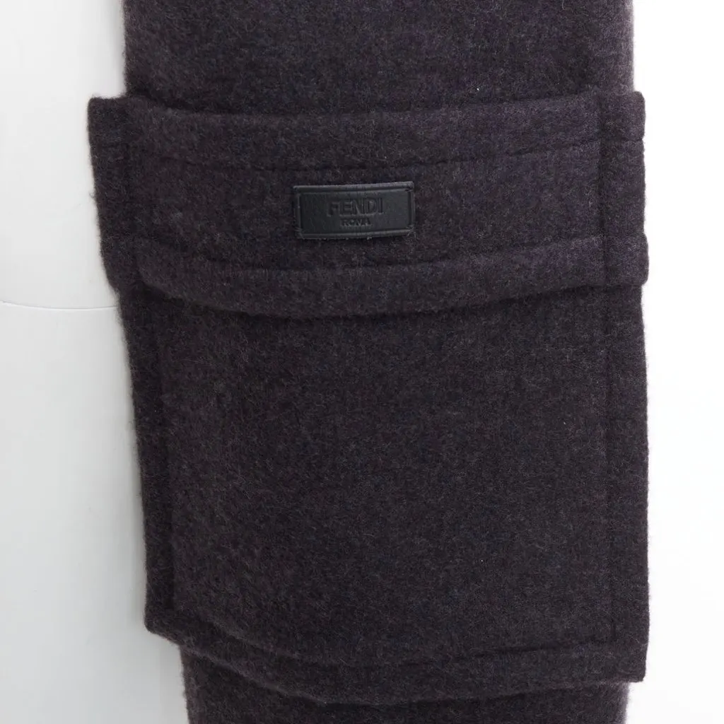 Fendi Burgundy Cashmere Scarf Burgundy Cashmere Very good - Back View