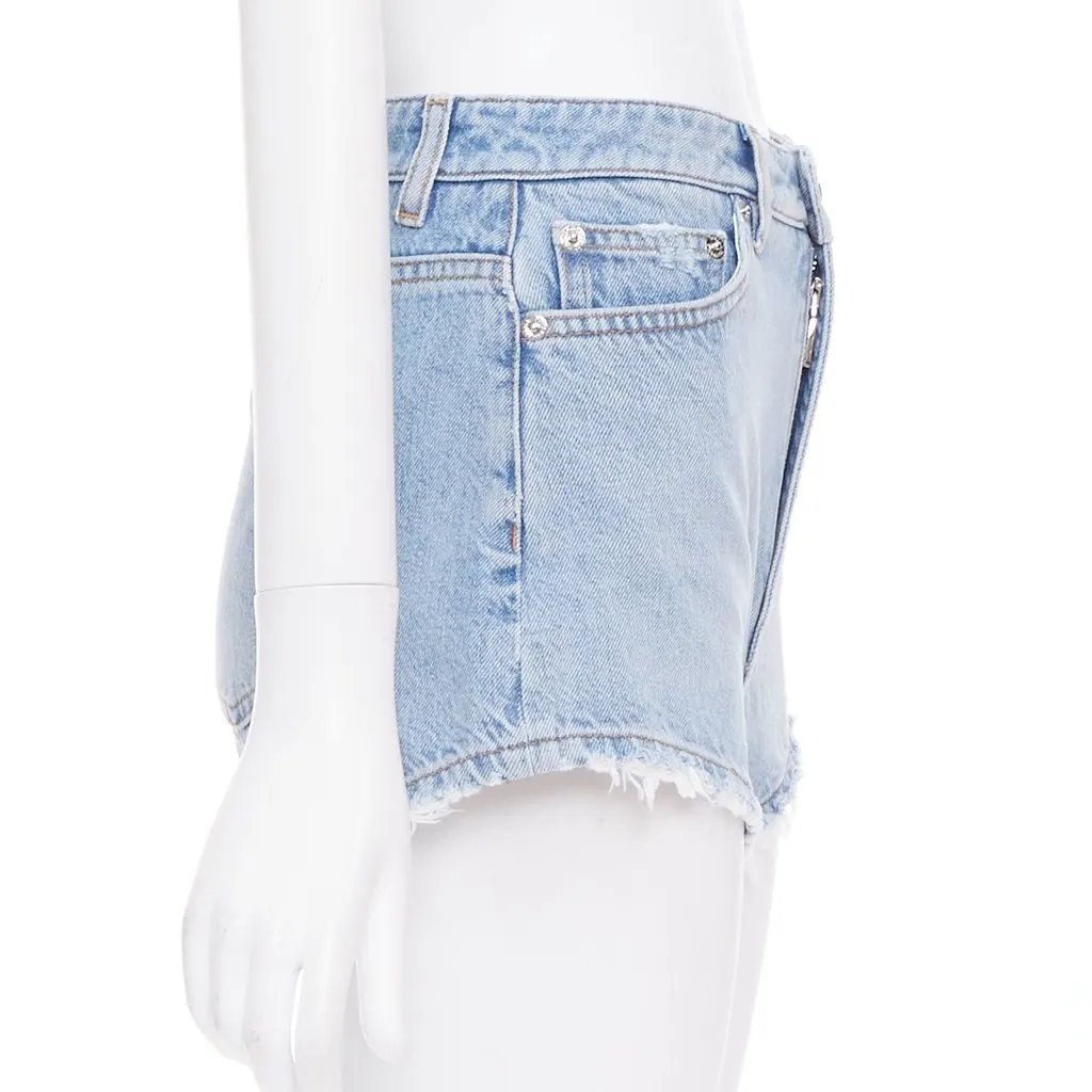 Dolce & Gabbana Blue Denim Shorts Blue Denim Very good - Model View