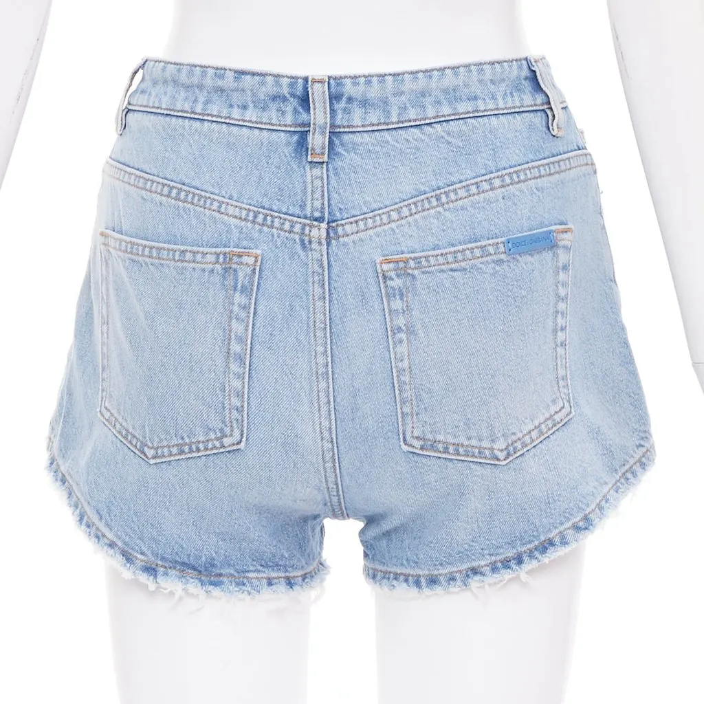 Dolce & Gabbana Blue Denim Shorts Blue Denim Very good - Box View