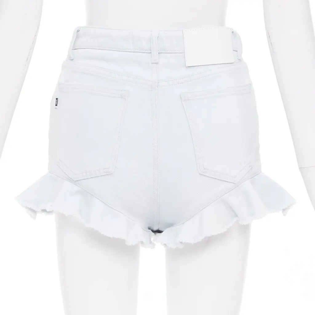 MSGM Blue Denim Shorts Blue Denim Good - Box View