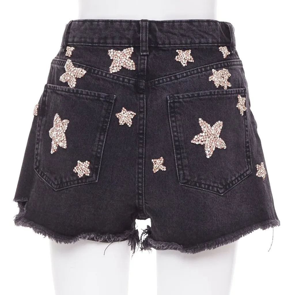 LOULOU STUDIO Grey Cotton Shorts Grey Cotton Very good - Front View