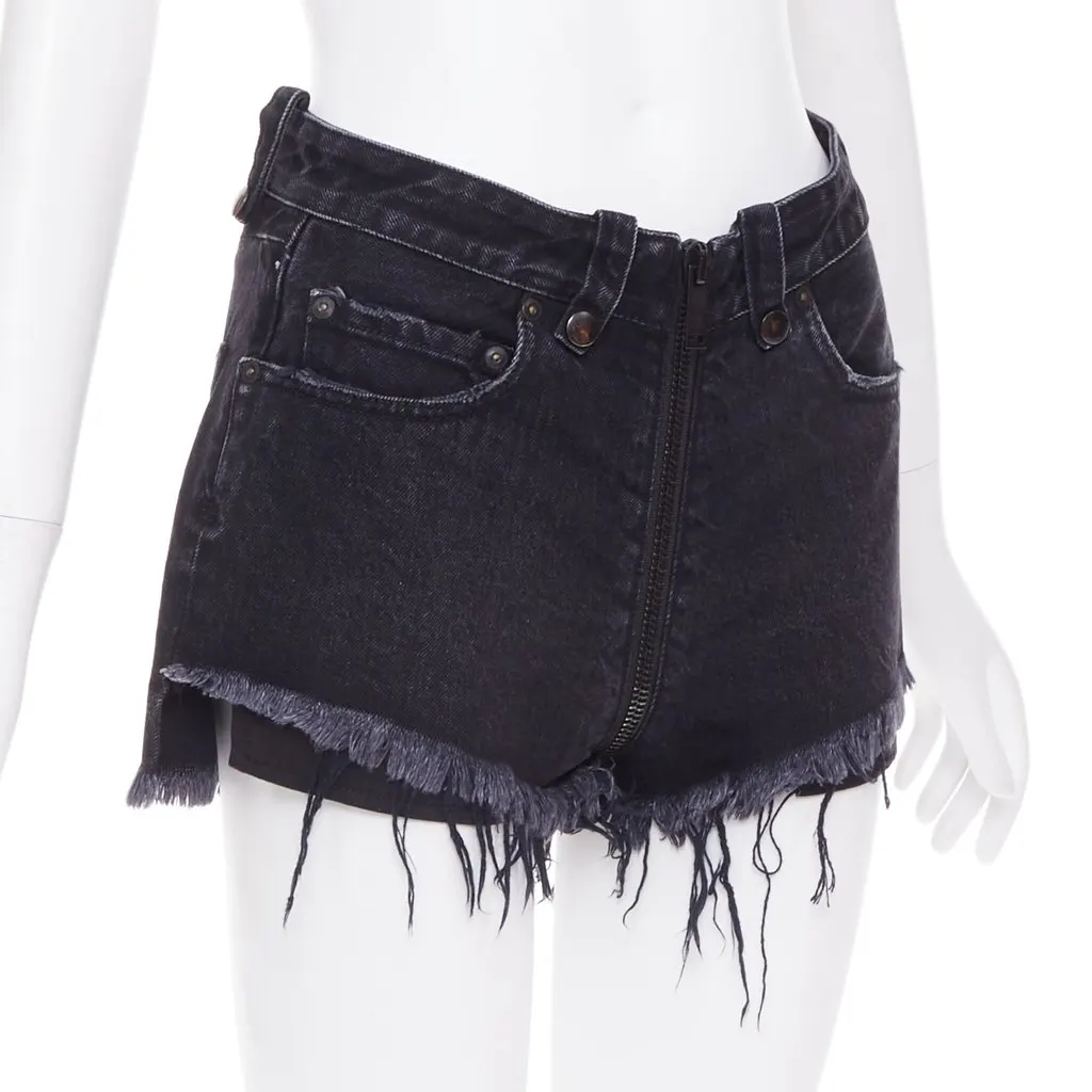 Unravel Project Blue Cotton Shorts Blue Cotton Very good - Inside View