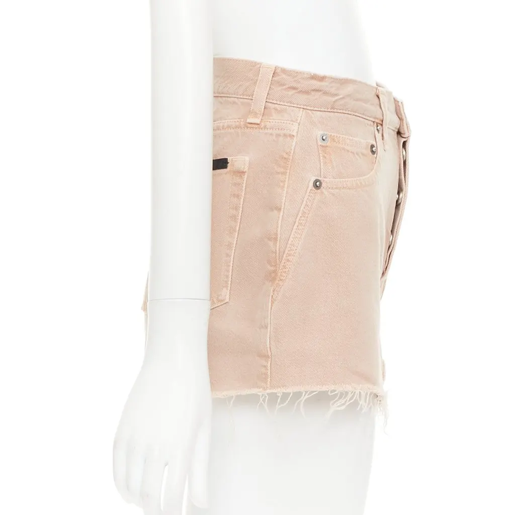 Saint Laurent Beige Cotton Shorts Beige Cotton Very good - Model View