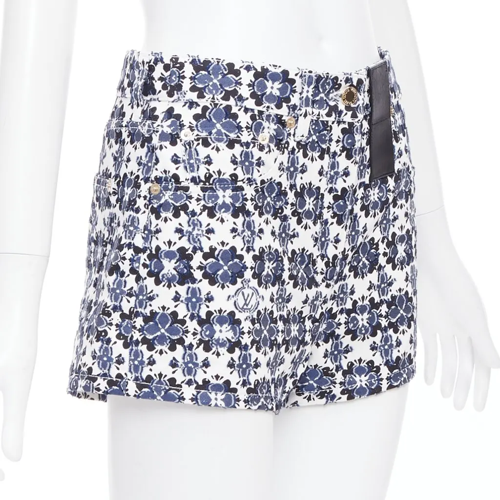Louis Vuitton Blue Cotton Shorts Blue Cotton Very good - Inside View